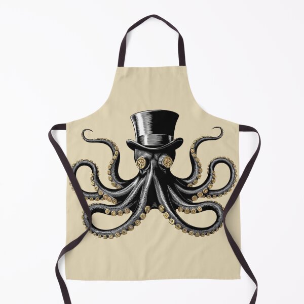 Item preview, Lifestyle Hub: Steampunk Octopus Wearing A Top Hat designed and sold by M&M Lifestyle Hub.