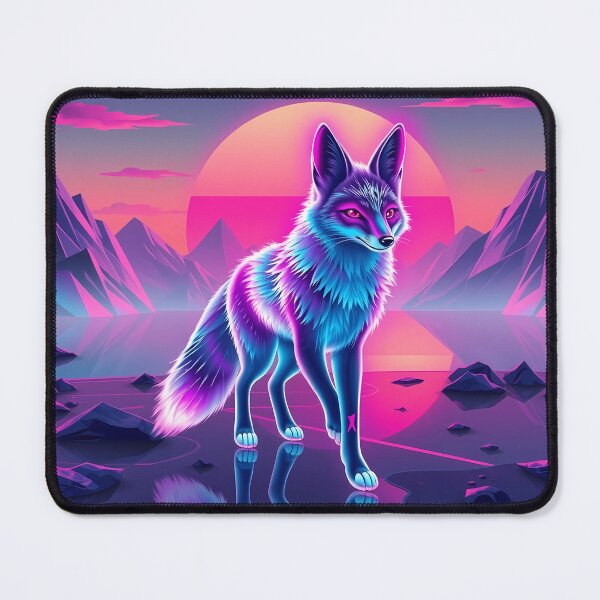 Artikelvorschau, Synthwave Fox – Neon Dream Spirit entworfen und verkauft von Pixel Paws & Plays.