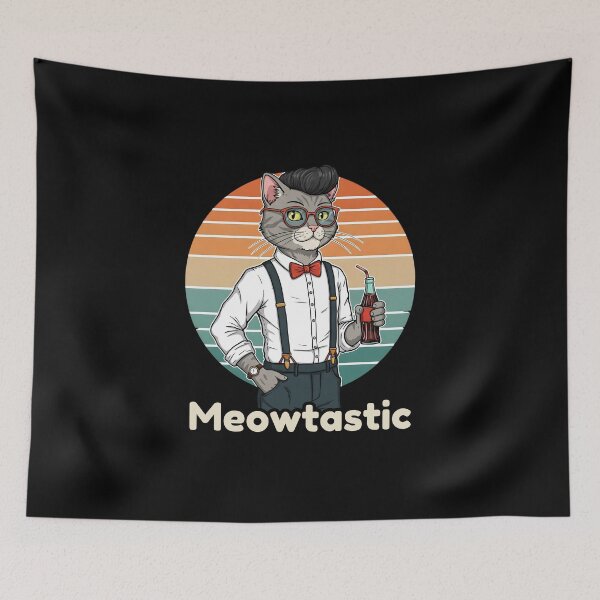 Item preview, Meowtastic Vintage Cat designed and sold by Meow Cat.