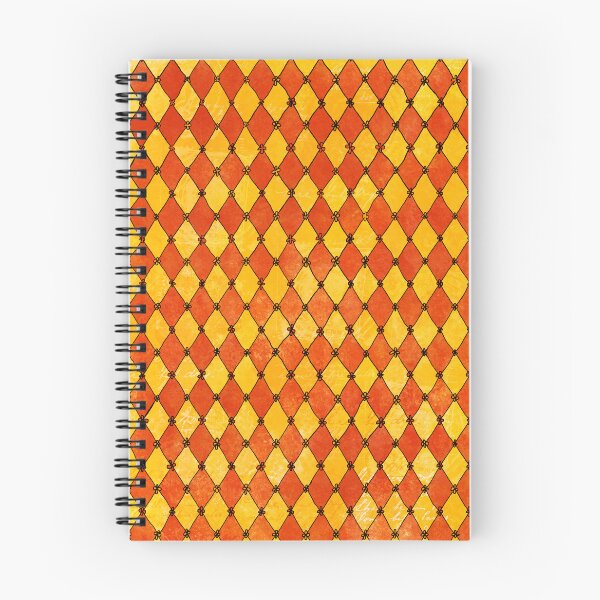 Item preview, fun brightly coloured orange and yellow diamond pattern designed and sold by Alex Sharp.