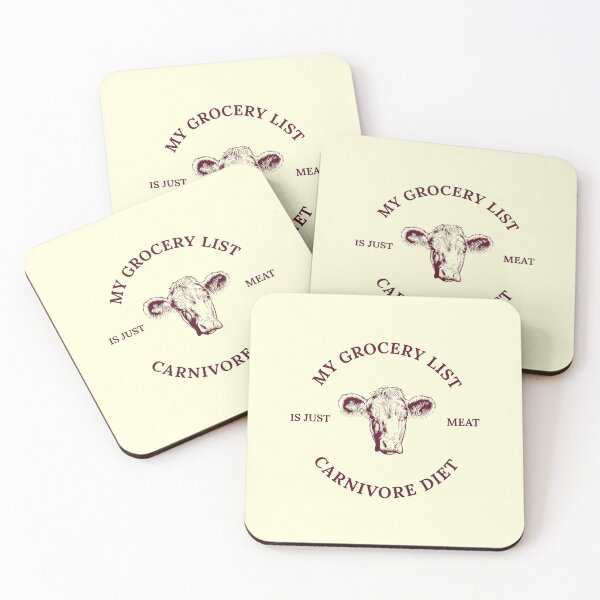 Item preview, Carnivore grocery list designed and sold by dreamlandbuyers.