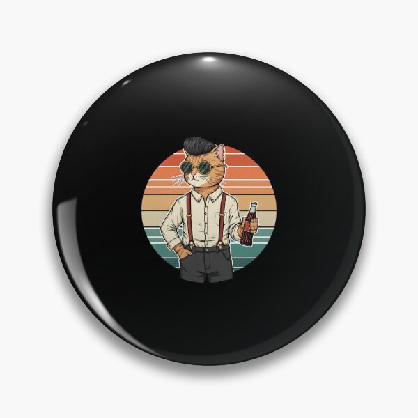 Item preview, Meowtastic Retro Cat with Soda designed and sold by Meow Cat.