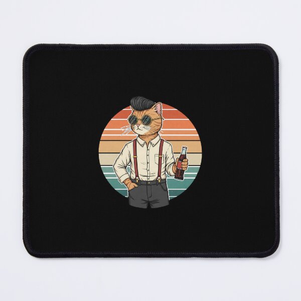 Item preview, Meowtastic Retro Cat with Soda designed and sold by Meow Cat.
