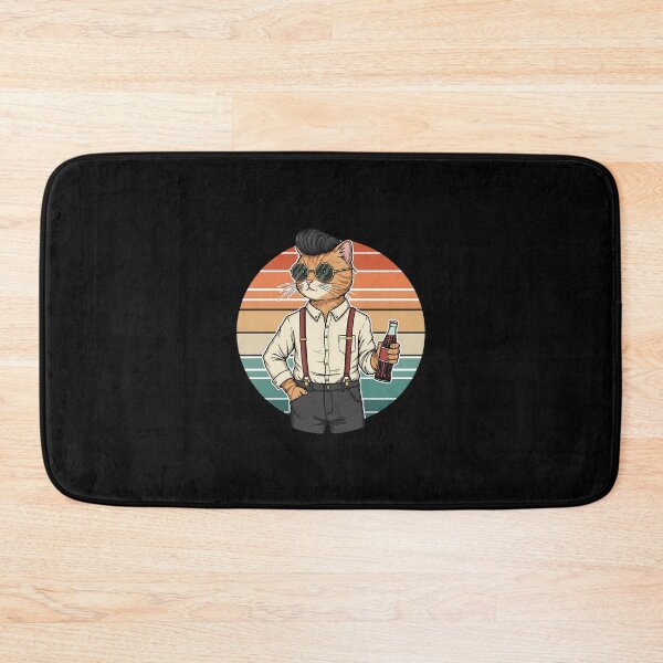 Item preview, Meowtastic Retro Cat with Soda designed and sold by Meow Cat.