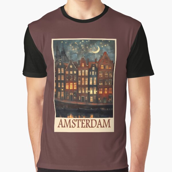 Item preview, Amsterdam Travel Poster designed and sold by uncledougie.