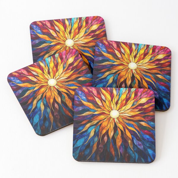 Item preview, Radiant Spectrum – Stained Glass Sunburst designed and sold by BlindCatCreative.