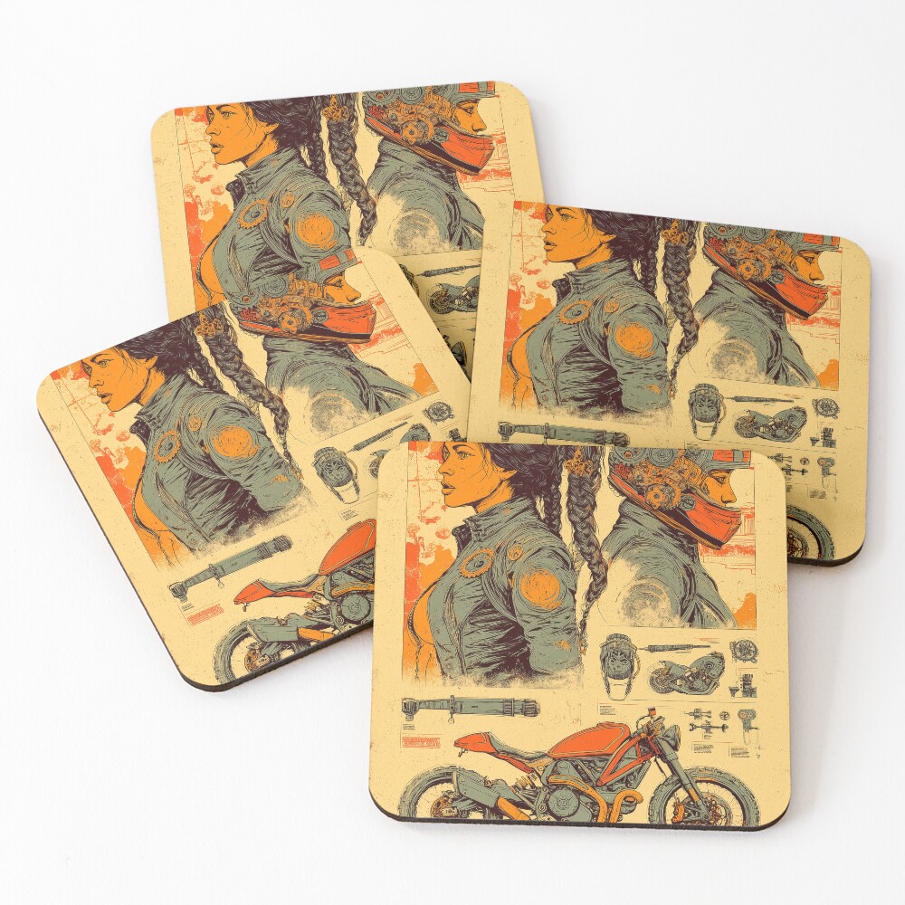 Item preview, Coasters (Set of 4) designed and sold by SteadyRolling.