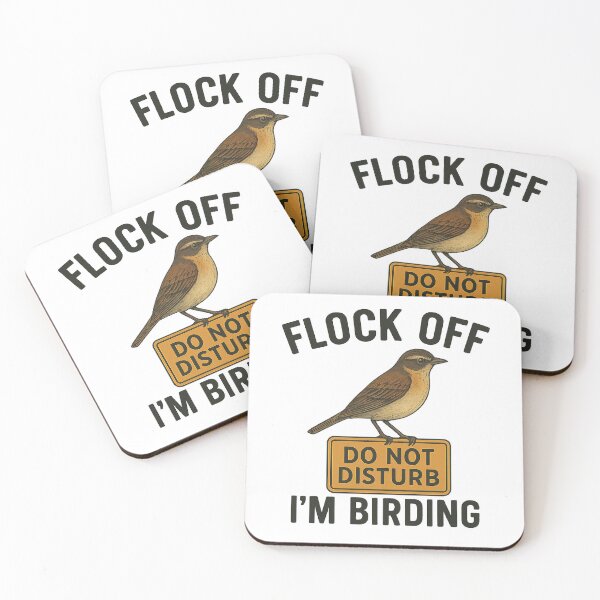 Item preview, Flock Off I’m Birding Funny Birdwatching Introvert Birder  designed and sold by The Junto Shop.