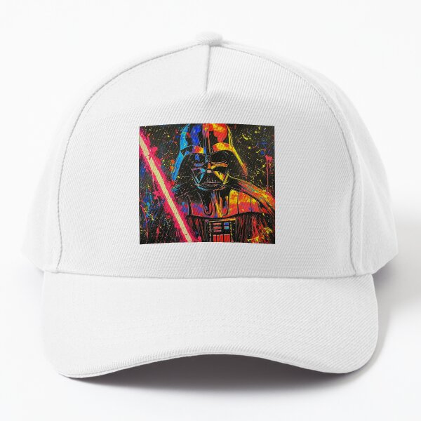 Vista previa del artículo con la obra «Darth Vader, fondo con salpicaduras de pintura de colores.», diseñado y vendido por Gooos.