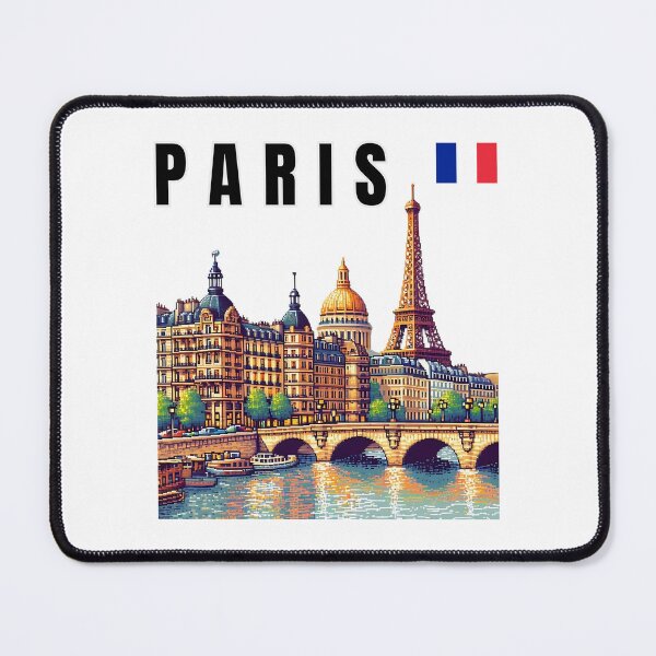 Item preview, Enchanting Paris Skyline Art - Eiffel Tower & French Flag Cityscape designed and sold by Psycho-Crazy.