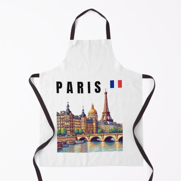 Item preview, Enchanting Paris Skyline Art - Eiffel Tower & French Flag Cityscape designed and sold by Psycho-Crazy.