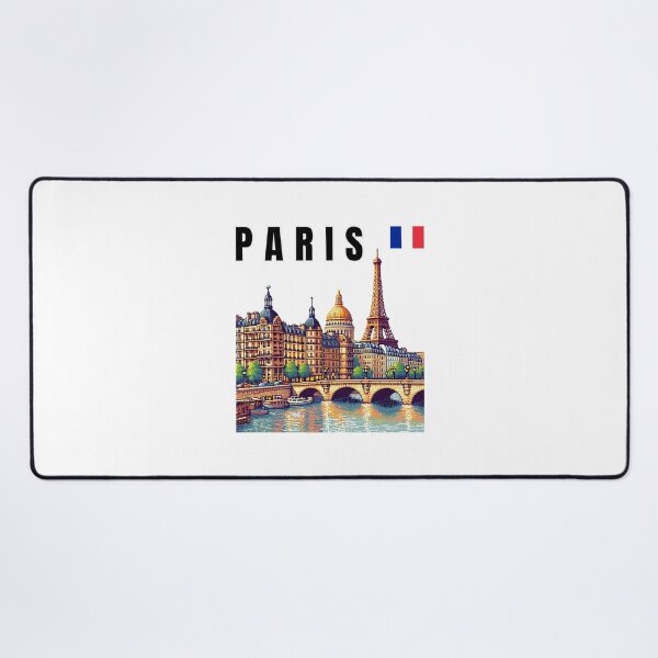 Item preview, Enchanting Paris Skyline Art - Eiffel Tower & French Flag Cityscape designed and sold by Psycho-Crazy.