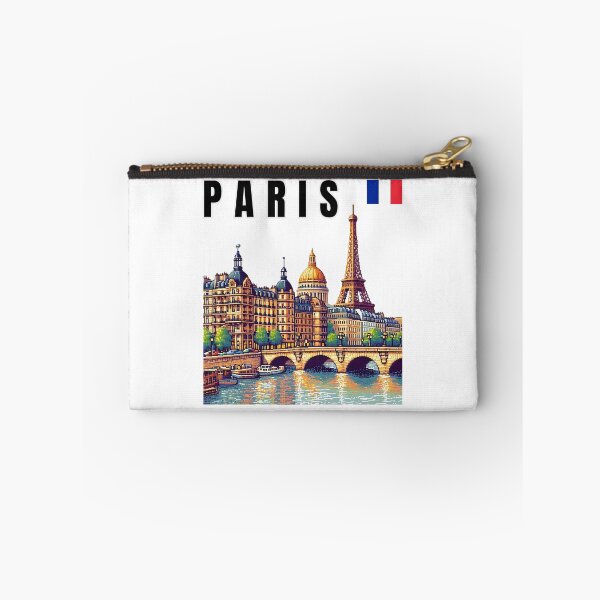 Item preview, Enchanting Paris Skyline Art - Eiffel Tower & French Flag Cityscape designed and sold by Psycho-Crazy.