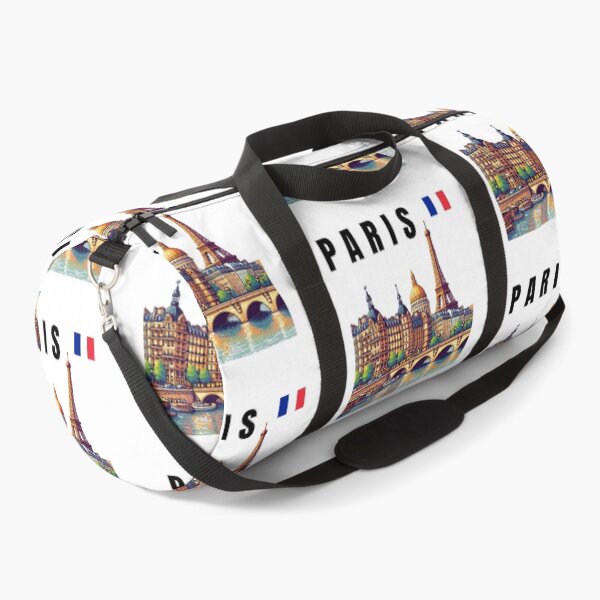 Item preview, Enchanting Paris Skyline Art - Eiffel Tower & French Flag Cityscape designed and sold by Psycho-Crazy.