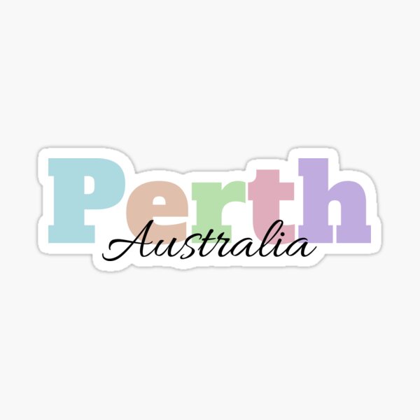 Perth Australia Travel Luggage Sticker