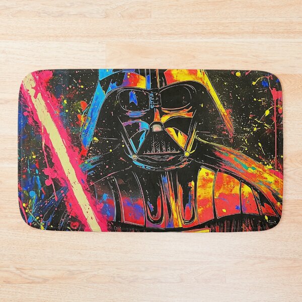 Artikelvorschau, Darth Vader, bunter Farbspritzer-Hintergrund, entworfen und verkauft von Gooos.