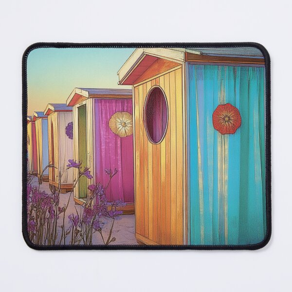 Item preview, Beach Cabanas at Sunset designed and sold by Lori Winslow Designs.
