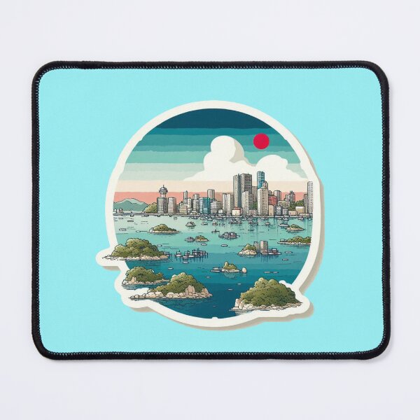 Item preview, and more Cute Sketch of Matsushima Bay with Floating Islands, Japan, designed and sold by PaintMeWorld.