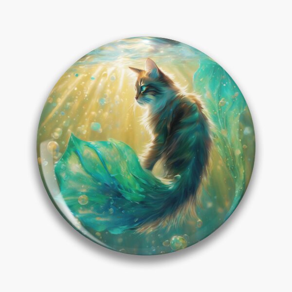 Item preview, Mercat (Mermaid Cat) designed and sold by Pamoji3.