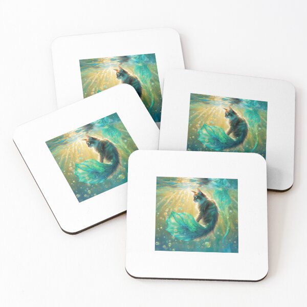Item preview, Mercat (Mermaid Cat) designed and sold by Pamoji3.
