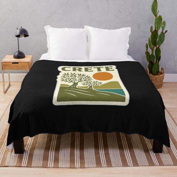Item preview, Crete Verdant Sun – Aegean Retro Peace designed and sold by ALITOPRINCE.