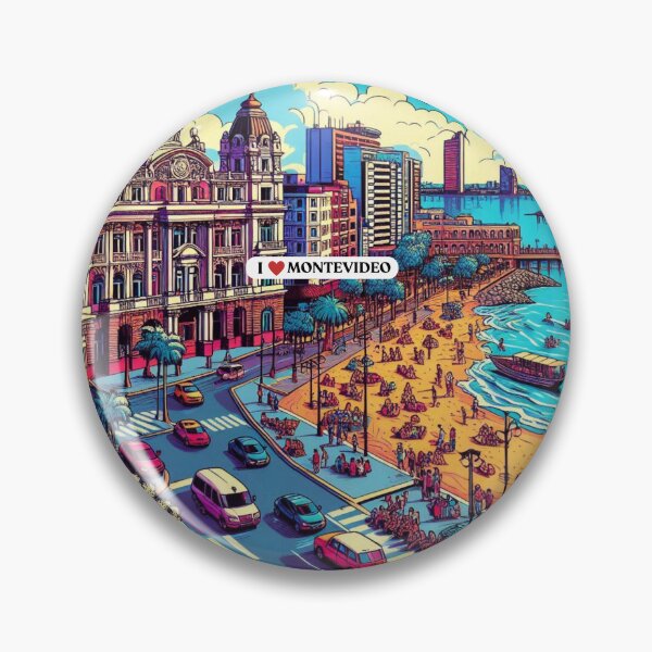 Item preview, Montevideo Uruguay Vacation AI Art – Perfect for Travel Lovers, City Enthusiasts & Stylish Urban Accessories designed and sold by knalpot-design.