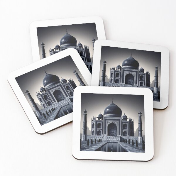 Item preview, Tajmahal in Black Color Black Beauty Ghibli Effect  designed and sold by Design E Khaas.