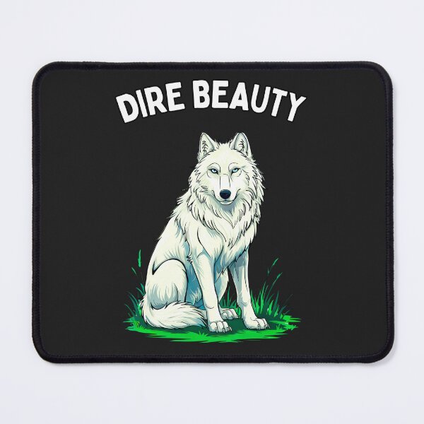 Item preview, Dire Beauty: The Watchful White Wolf Of The Wild designed and sold by elynne9.