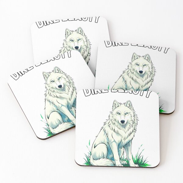 Item preview, Dire Beauty: The Watchful White Wolf Of The Wild designed and sold by elynne9.
