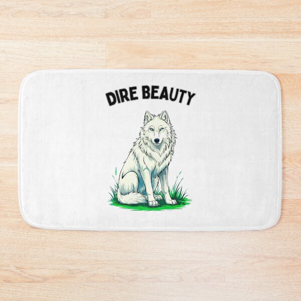 Item preview, Dire Beauty: The Watchful White Wolf Of The Wild designed and sold by elynne9.