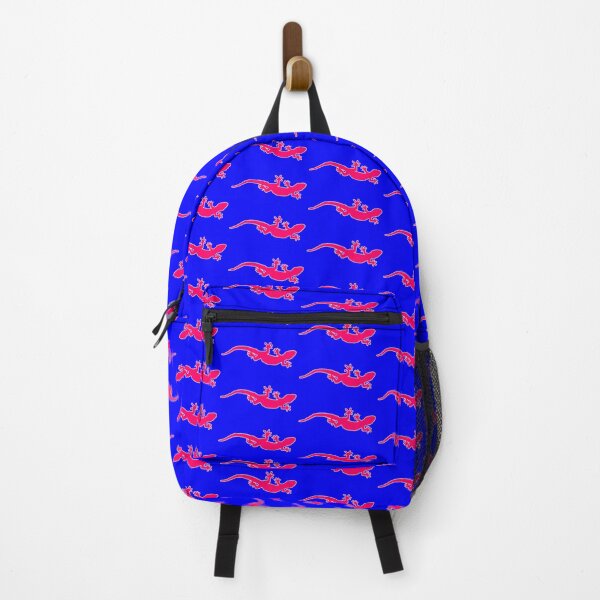 Item preview, Hot Pink Gecko on Blue Background designed and sold by SBVillard.