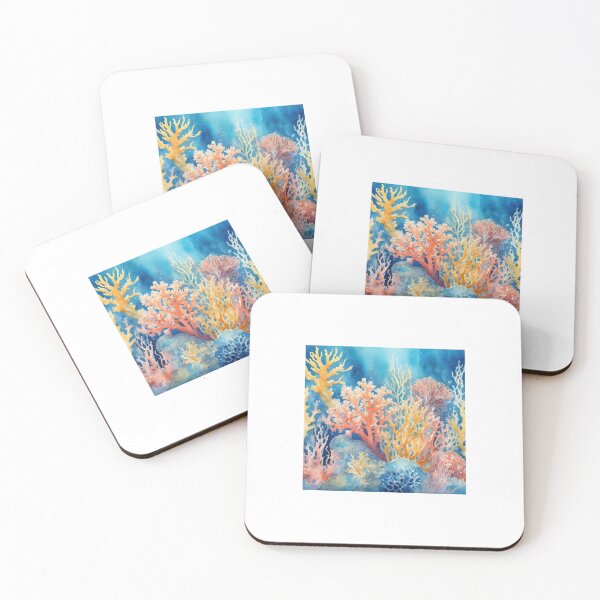 Item preview, Watercolor Coral Reef  designed and sold by Pamoji3.