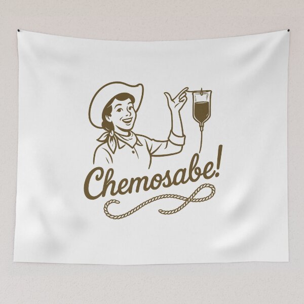 Item preview, Chemosabe – Cute Western Cowgirl Chemo Support T-Shirt designed and sold by damiang.