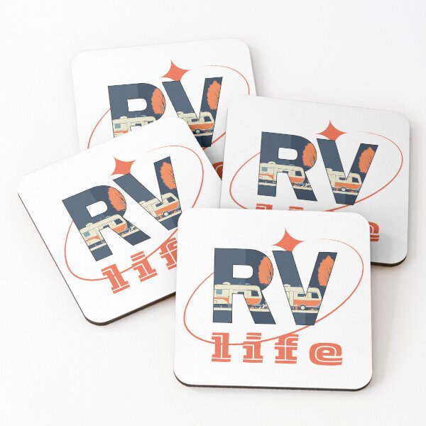 Item preview, RV – Minimalist Camper Logo with Star Circle Design designed and sold by RoadNesters.