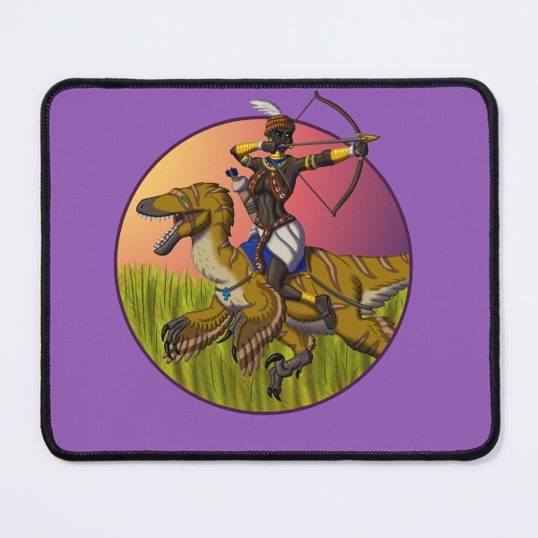 Item preview, Kushite Archer Riding a Utahraptor designed and sold by Brandon Pilcher's Creative Adventures.