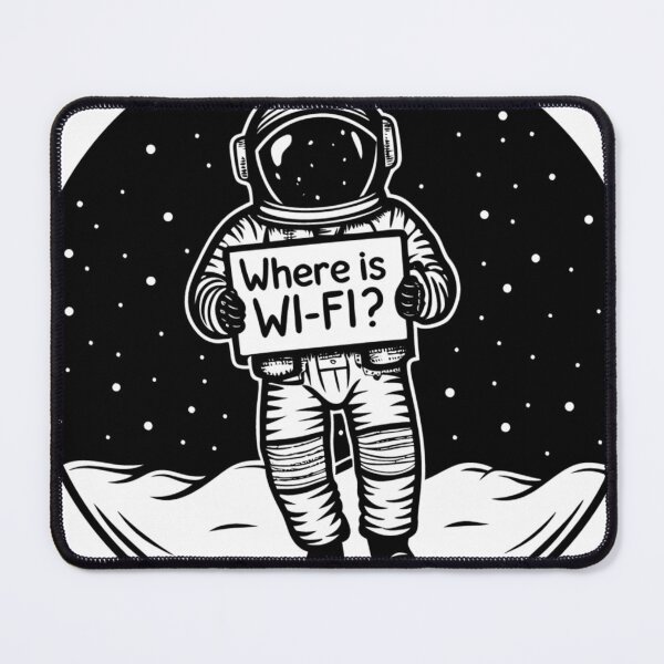 Item preview, Funny Astronaut Looking for Wi-Fi - Space Meme Design designed and sold by Lionkerey.