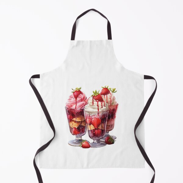 Item preview, Sweet Indulgence – Strawberry Shortcake in Glasses Dessert Art designed and sold by SellingWSarah17.