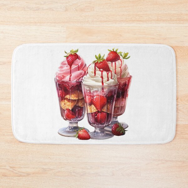 Item preview, Sweet Indulgence – Strawberry Shortcake in Glasses Dessert Art designed and sold by SellingWSarah17.