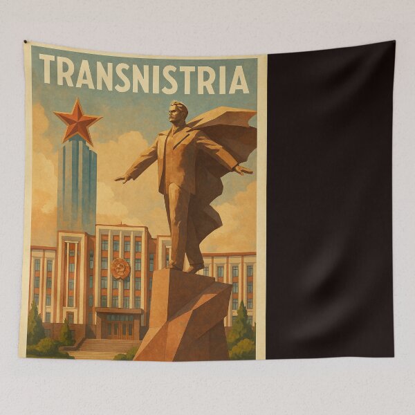 Item preview, Transnistria – Lenin Monument at Tiraspol Parliament designed and sold by Places On Earth.