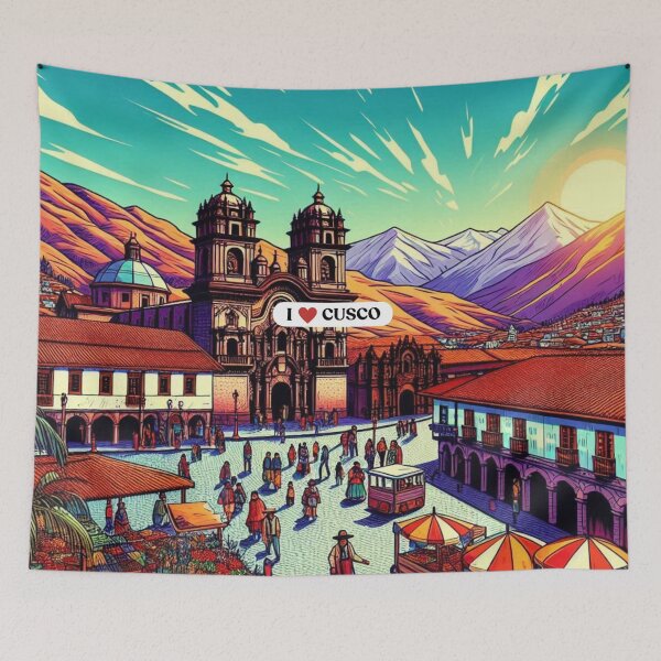 Item preview, Cusco Peru Vacation AI Art – Perfect for Travel Lovers, Culture Enthusiasts & Urban Adventure Accessories designed and sold by knalpot-design.
