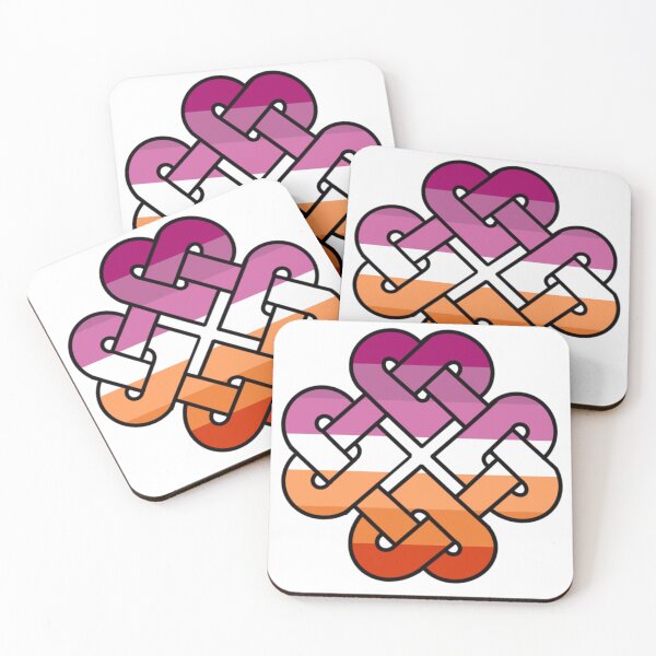 Item preview, Celtic Quarter Heart Pride Knot - Lesbian designed and sold by cjo582.