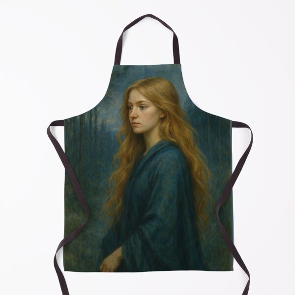 Item preview, Red-haired Woman in Blue Cloak in a Dreamy Forest designed and sold by Lacritsa .