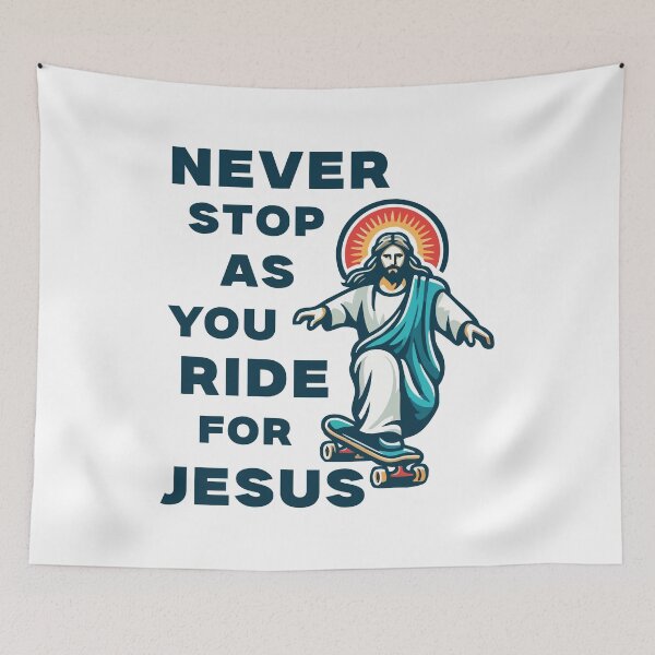 Item preview, Never stop as you ride for Jesus designed and sold by Scaryzz.