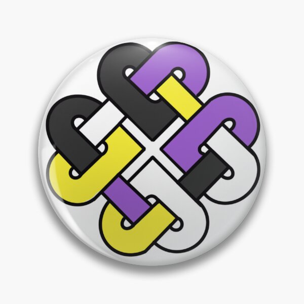Item preview, Celtic Quarter Heart Pride Knot - NB Color Block Variant designed and sold by cjo582.