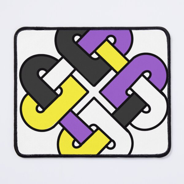 Item preview, Celtic Quarter Heart Pride Knot - NB Color Block Variant designed and sold by cjo582.