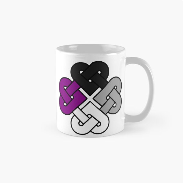 Item preview, Celtic Quarter Heart Pride Knot - Asexual | Ace Color Block designed and sold by cjo582.