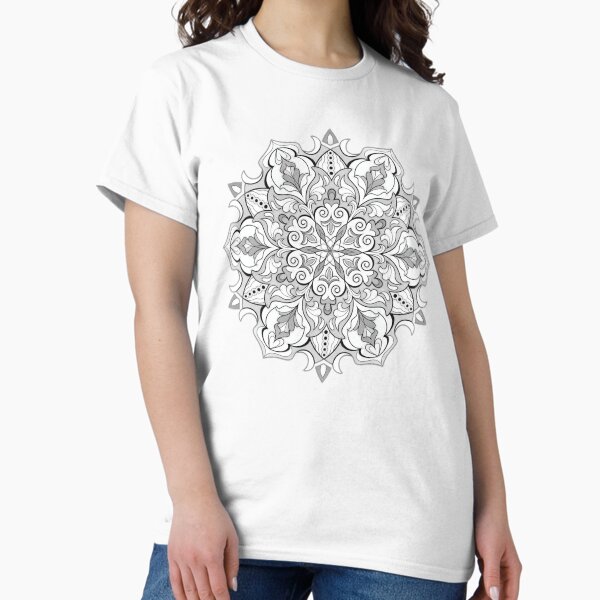 Item preview, BW GREY MANDALA - 1 designed and sold by Anas Arts.