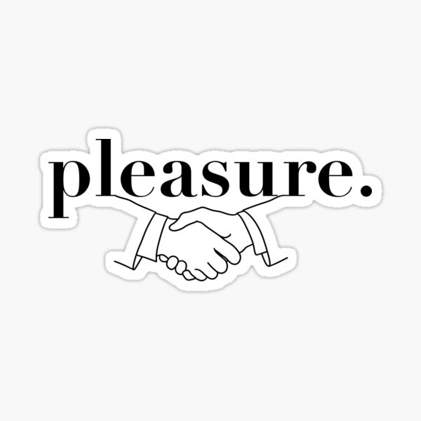 Item preview, 'Pleasure.' designed and sold by Stickers by Maisy.