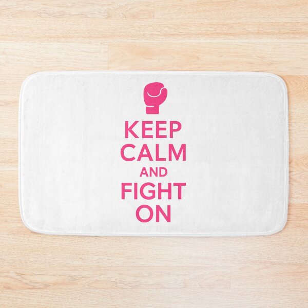 Item preview, Keep Calm and Fight On – Bold Motivational Boxing Glove Design designed and sold by damiang.