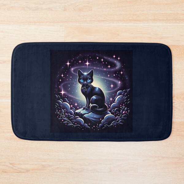 Item preview, Cosmic Cat under the Starry Sky designed and sold by VaryVibe.